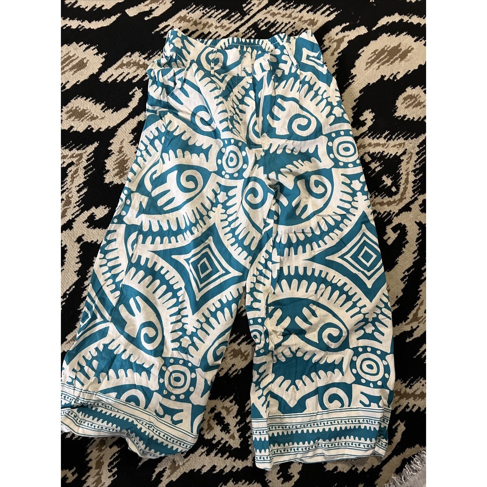 haute hippie wide leg Linen pant size M